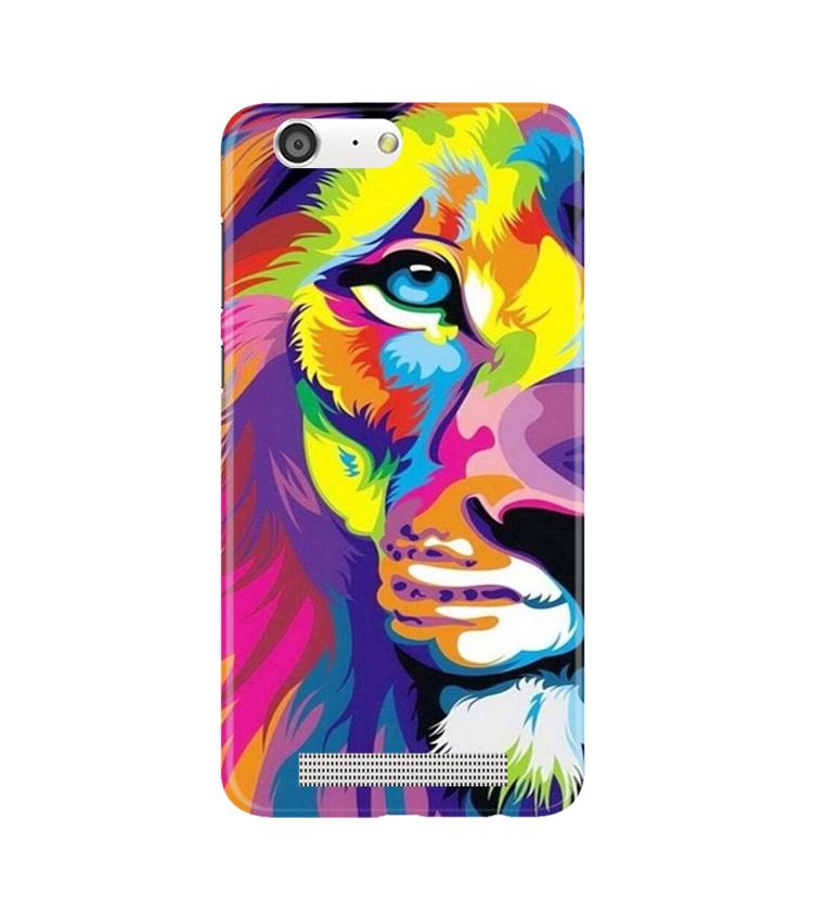Colorful Lion Case for Gionee M5  (Design - 110)