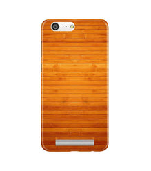 Wooden Look Mobile Back Case for Gionee M5  (Design - 111)