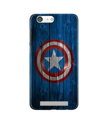 Captain America Superhero Mobile Back Case for Gionee M5  (Design - 118)