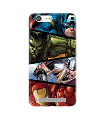 Avengers Superhero Mobile Back Case for Gionee M5  (Design - 124)