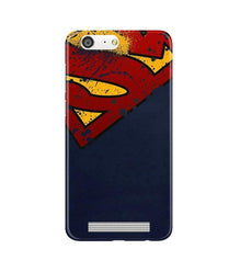 Superman Superhero Mobile Back Case for Gionee M5  (Design - 125)