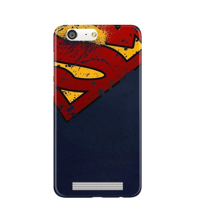 Superman Superhero Case for Gionee M5  (Design - 125)