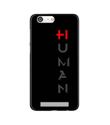 Human Mobile Back Case for Gionee M5  (Design - 141)