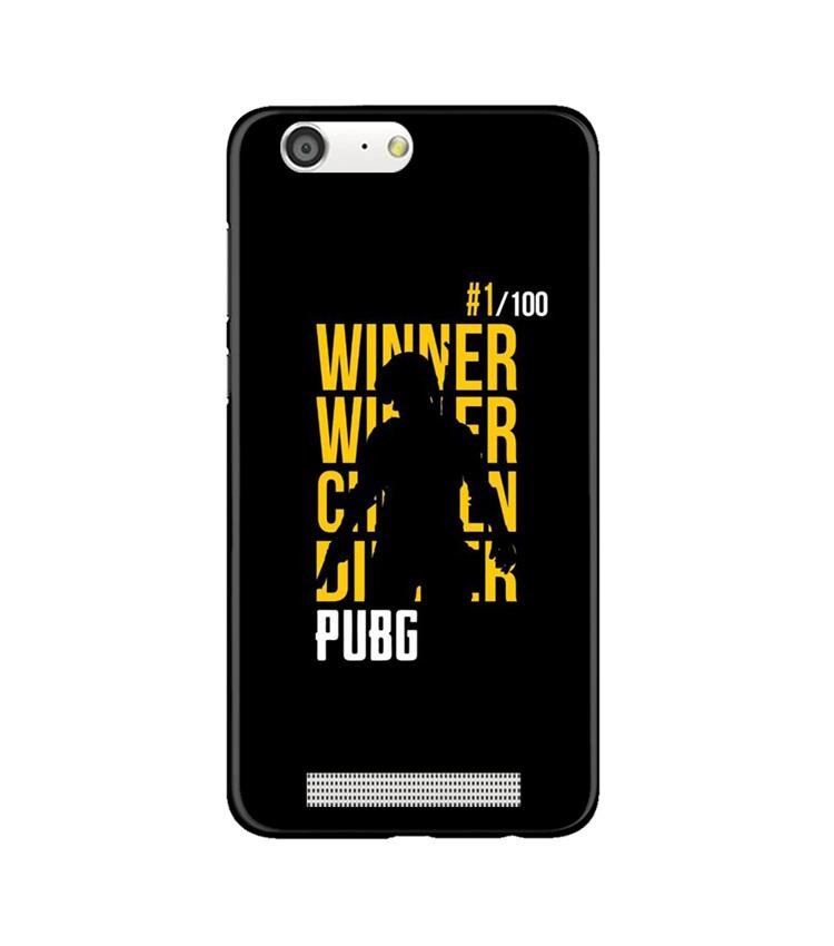 Pubg Winner Winner Case for Gionee M5  (Design - 177)