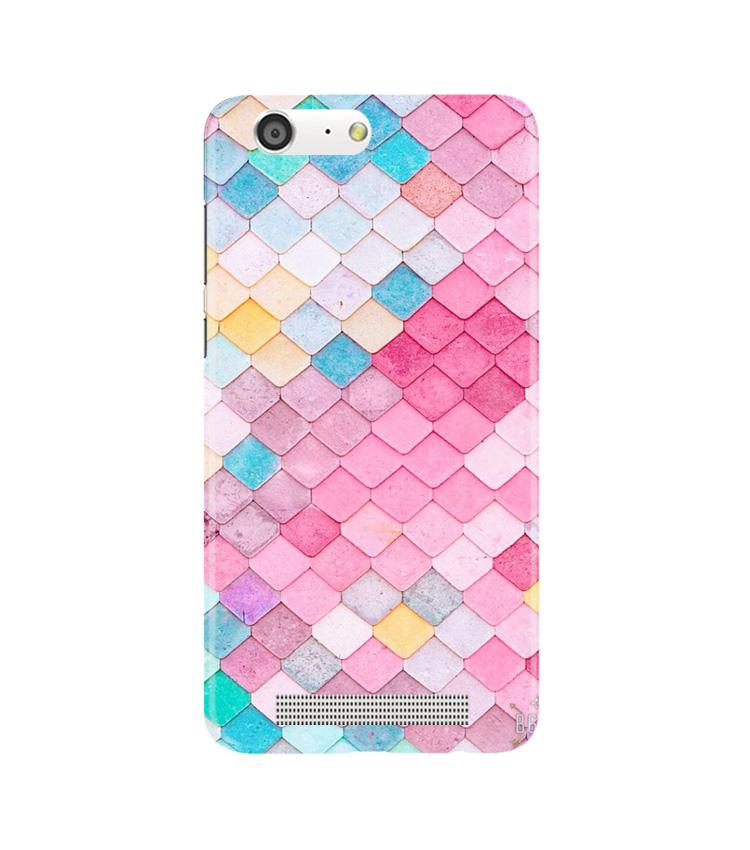 Pink Pattern Case for Gionee M5 (Design No. 215)