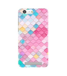 Pink Pattern Mobile Back Case for Gionee M5 (Design - 215)