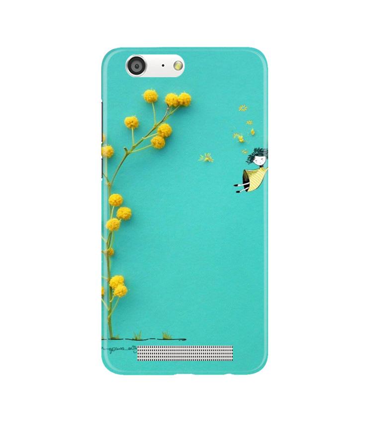 Flowers Girl Case for Gionee M5 (Design No. 216)