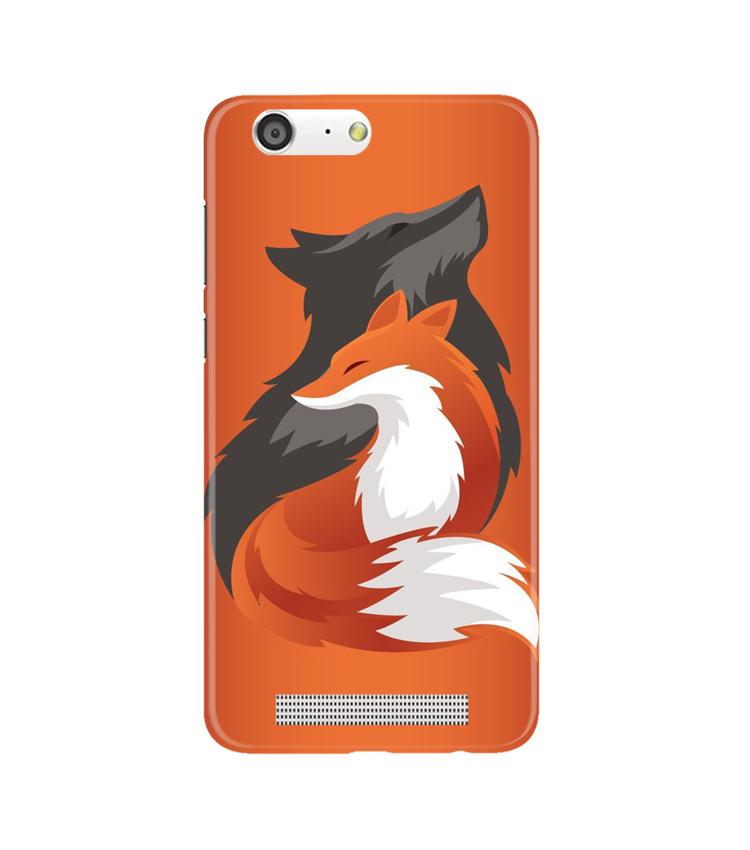 Wolf  Case for Gionee M5 (Design No. 224)