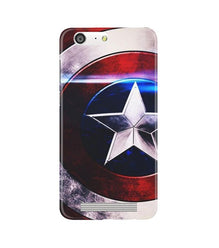 Captain America Shield Mobile Back Case for Gionee M5 (Design - 250)