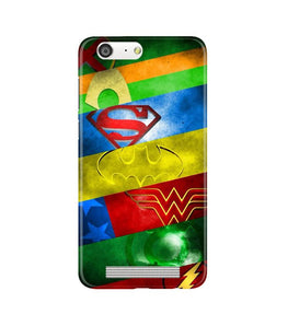 Superheros Logo Case for Gionee M5 (Design No. 251)