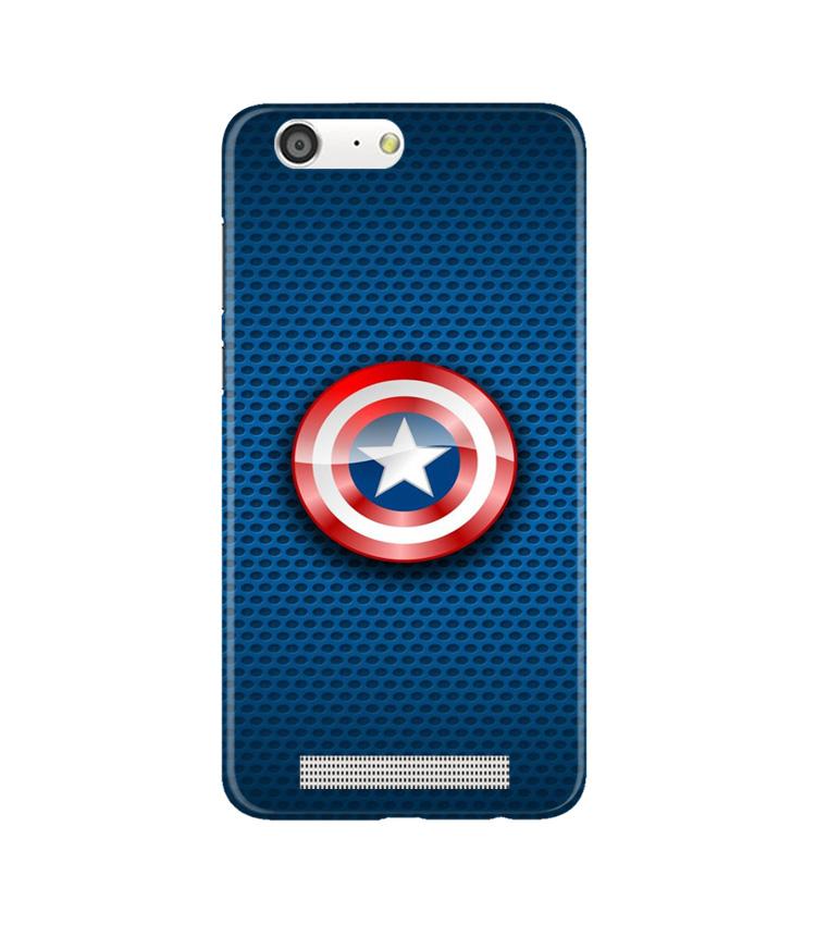 Captain America Shield Case for Gionee M5 (Design No. 253)