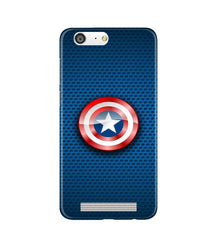 Captain America Shield Mobile Back Case for Gionee M5 (Design - 253)