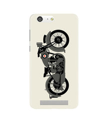 MotorCycle Mobile Back Case for Gionee M5 (Design - 259)