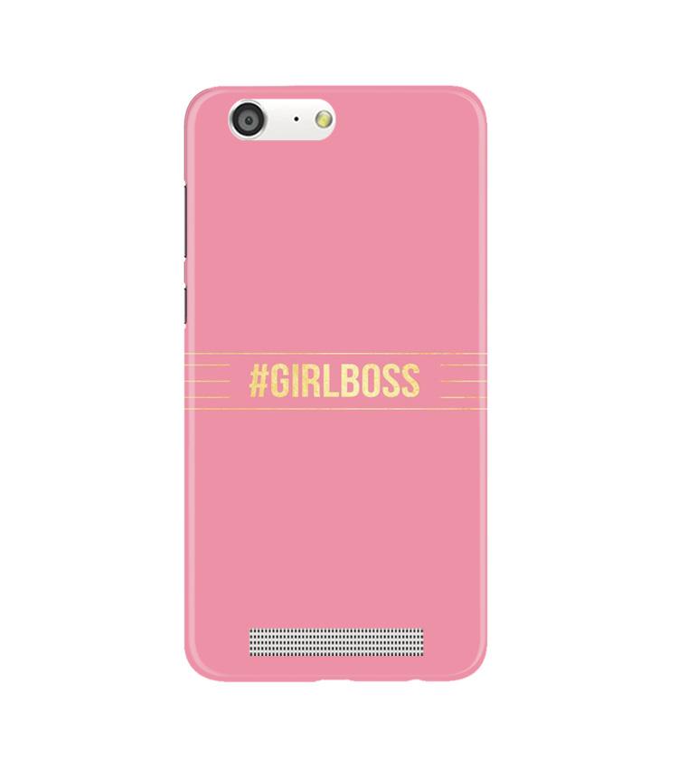 Girl Boss Pink Case for Gionee M5 (Design No. 263)