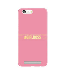 Girl Boss Pink Mobile Back Case for Gionee M5 (Design - 263)