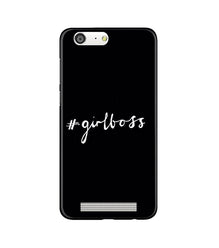 #GirlBoss Mobile Back Case for Gionee M5 (Design - 266)