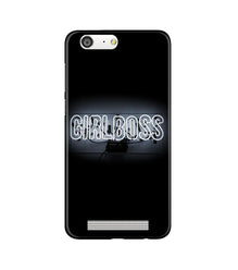 Girl Boss Black Mobile Back Case for Gionee M5 (Design - 268)
