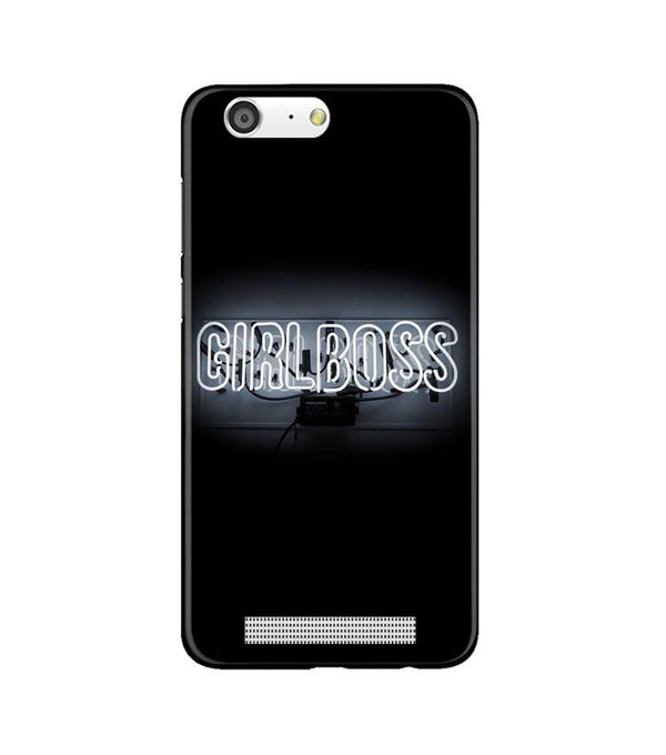Girl Boss Black Case for Gionee M5 (Design No. 268)