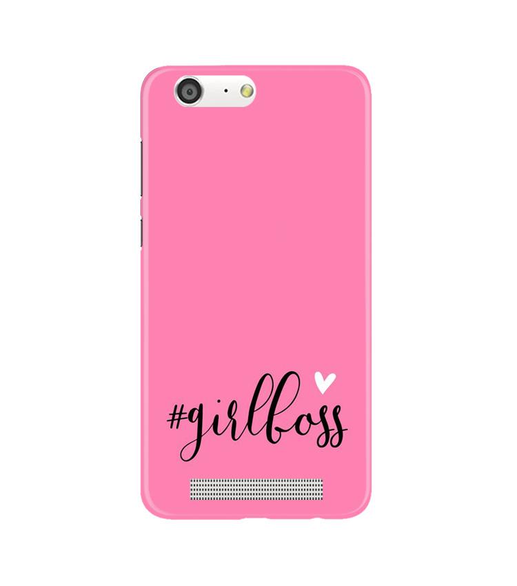 Girl Boss Pink Case for Gionee M5 (Design No. 269)