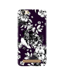 white flowers Mobile Back Case for Gionee M5 Lite (Design - 7)
