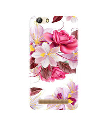 Beautiful flowers Mobile Back Case for Gionee M5 Lite (Design - 23)
