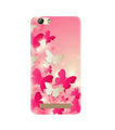 White Pick Butterflies Case for Gionee M5 Lite