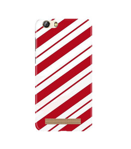 Red White Case for Gionee M5 Lite