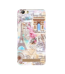 Paris Eiftel Tower Mobile Back Case for Gionee M5 Lite (Design - 54)