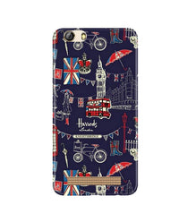 Love London Mobile Back Case for Gionee M5 Lite (Design - 75)