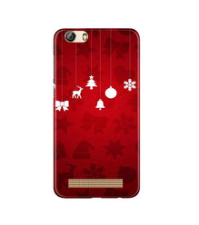 Christmas Mobile Back Case for Gionee M5 Lite (Design - 78)