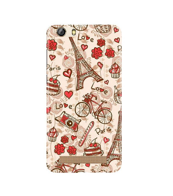 Love Paris Case for Gionee M5 Lite  (Design - 103)