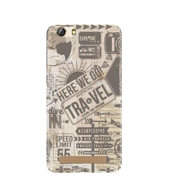 Travel Case for Gionee M5 Lite  (Design - 104)