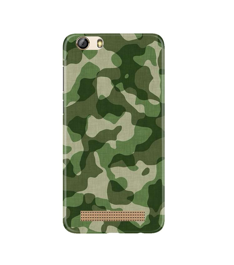 Army Camouflage Case for Gionee M5 Lite  (Design - 106)