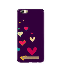 Purple Background Mobile Back Case for Gionee M5 Lite  (Design - 107)