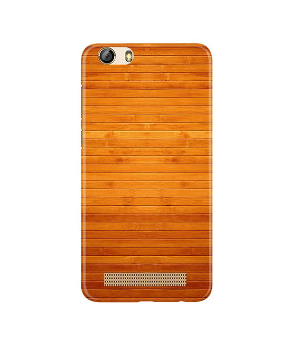 Wooden Look Case for Gionee M5 Lite  (Design - 111)