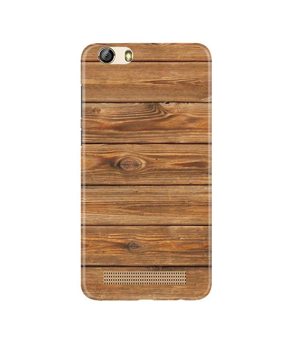 Wooden Look Case for Gionee M5 Lite  (Design - 113)