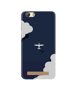 Clouds Plane Case for Gionee M5 Lite (Design - 196)