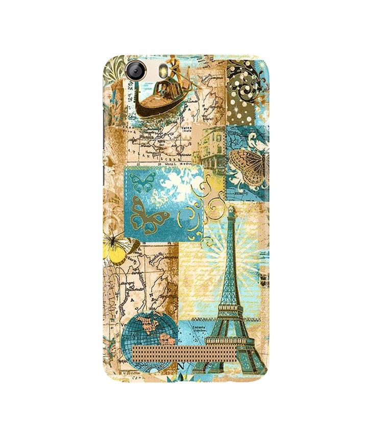 Travel Eiffel Tower Case for Gionee M5 Lite (Design No. 206)