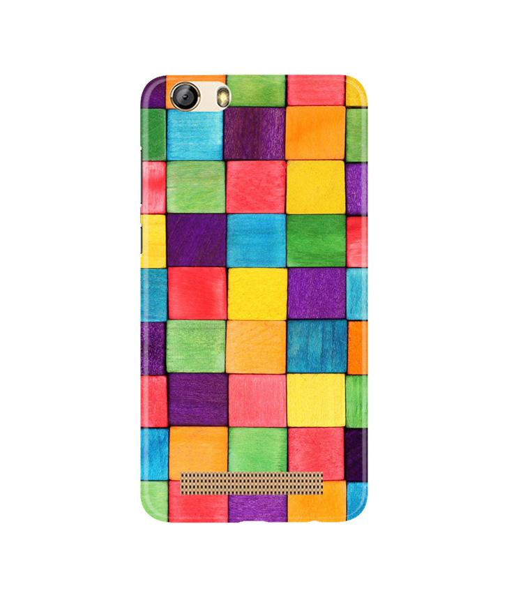 Colorful Square Case for Gionee M5 Lite (Design No. 218)