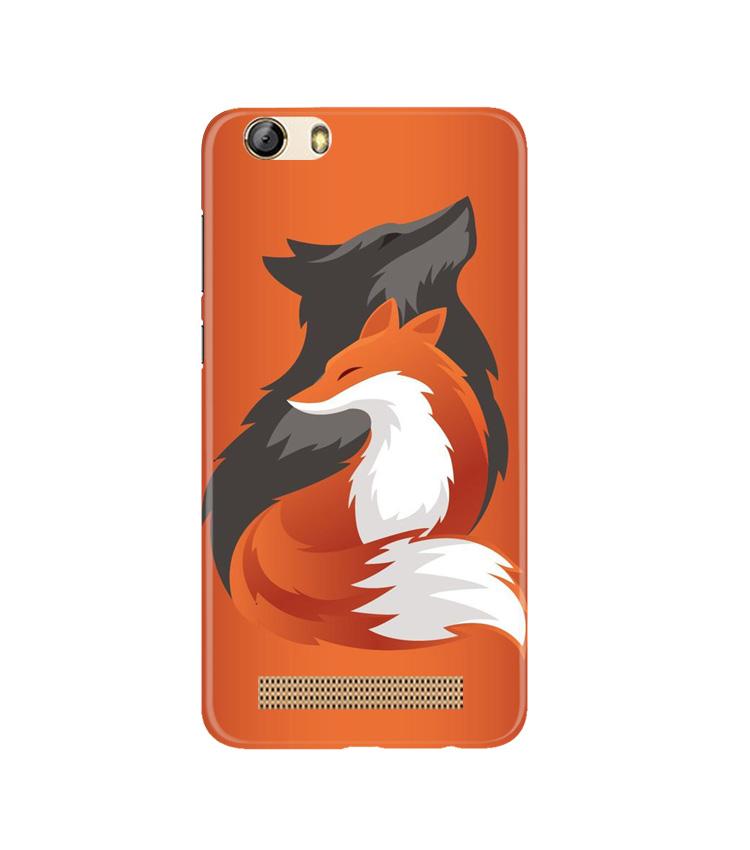 Wolf  Case for Gionee M5 Lite (Design No. 224)