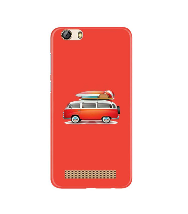 Travel Bus Case for Gionee M5 Lite (Design No. 258)