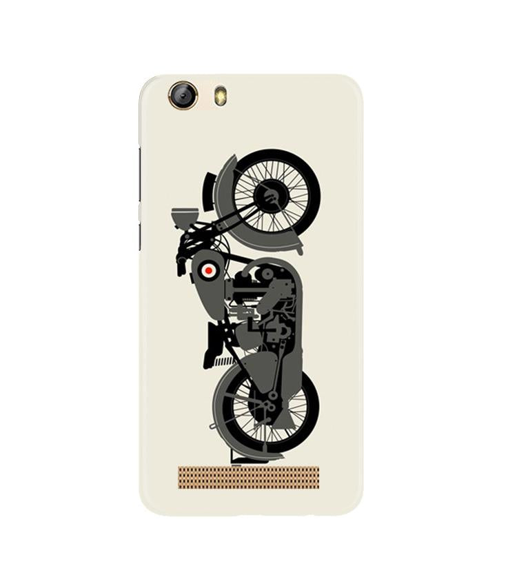 MotorCycle Case for Gionee M5 Lite (Design No. 259)