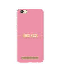 Girl Boss Pink Mobile Back Case for Gionee M5 Lite (Design - 263)