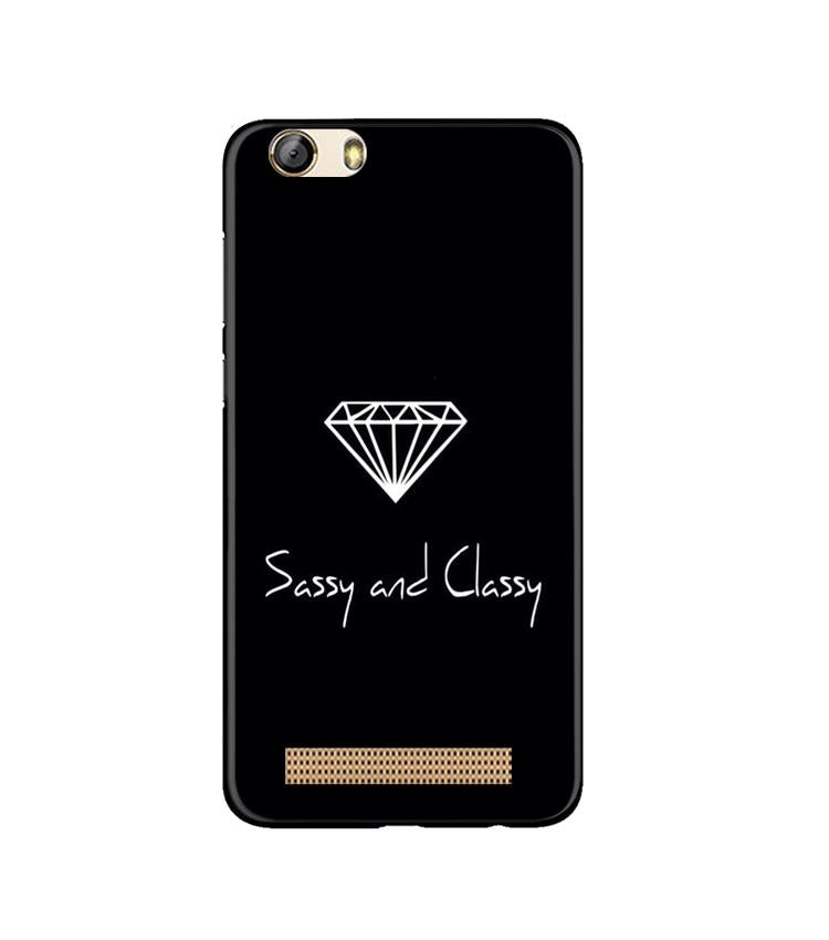 Sassy and Classy Case for Gionee M5 Lite (Design No. 264)