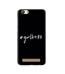 #GirlBoss Mobile Back Case for Gionee M5 Lite (Design - 266)