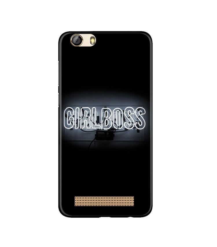 Girl Boss Black Case for Gionee M5 Lite (Design No. 268)