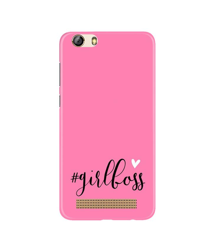 Girl Boss Pink Case for Gionee M5 Lite (Design No. 269)