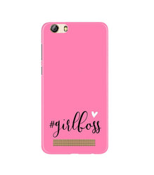 Girl Boss Pink Mobile Back Case for Gionee M5 Lite (Design - 269)