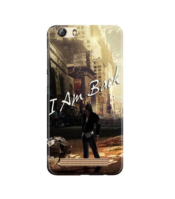 I am Back Case for Gionee M5 Lite (Design No. 296)