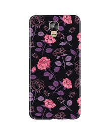 Rose Pattern Mobile Back Case for Gionee M5 Plus (Design - 2)